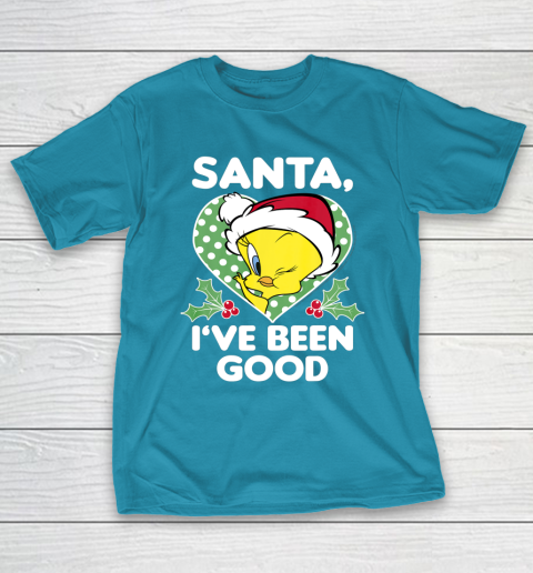 Looney Tunes Christmas Tweety Bird Santa I ve Been Good T-Shirt 7
