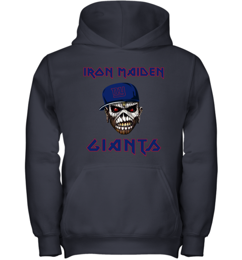 NFL New York Giants Iron Maiden Rock Band Music Football Sports 0HQXUGQXKnB youth hoodie 43 95 151514 front navy