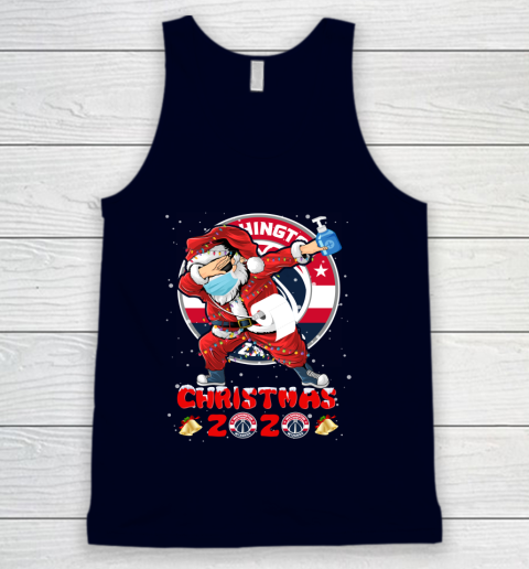 Washington Wizards Funny Santa Claus Dabbing Christmas 2020 NBA Tank Top 2