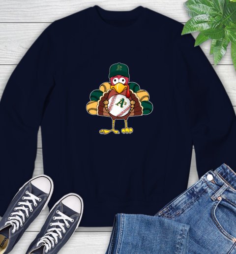 Oakland Athletics Turkey thanksgiving Sweatshirt 3