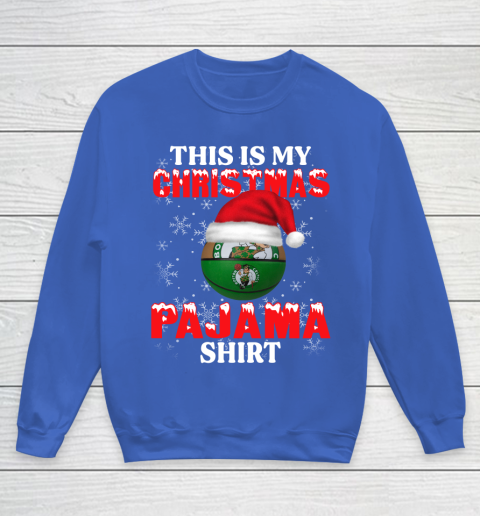 Boston Celtics This Is My Christmas Pajama Shirt NBA Youth Sweatshirt 6