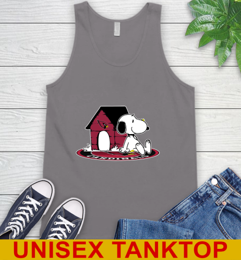NFL Football Arizona Cardinals Snoopy The Peanuts Movie Shirt Tank Top - Image 8