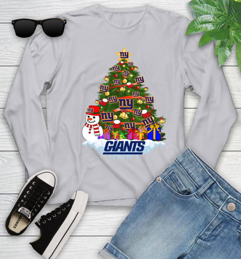 New York Giants Merry Christmas NFL Football Sports Youth Long Sleeve 5