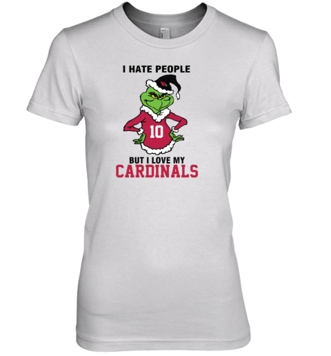I Hate People But I Love My Cardinals Arizona Cardinals NFL Teams Premium Women's T-Shirt