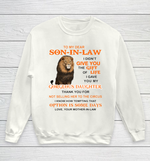 To My Dear Son In Law Youth Sweatshirt