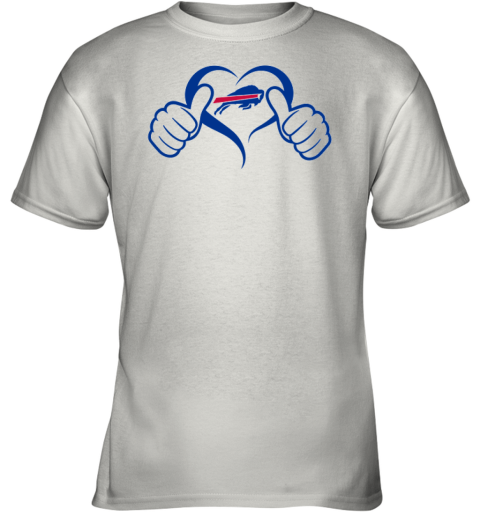 Buffalo Bills Heart Hand Youth T-Shirt