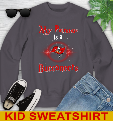 NFL Football Harry Potter My Patronus Is A Tampa Bay Buccaneers Youth Sweatshirt 5