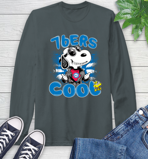 NBA Basketball Philadelphia 76ers Cool Snoopy Shirt Long Sleeve T-Shirt 7