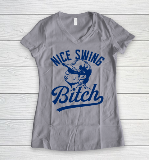 Joe kelly Shirt Nice Swing Bitch Women's V-Neck T-Shirt 2