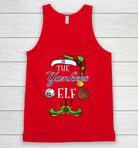 New York Yankees Christmas ELF Funny MLB Tank Top 5