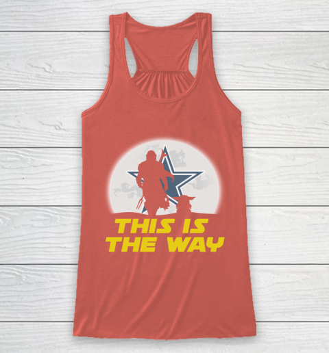 Dallas Cowboys NFL Football Star Wars Yoda And Mandalorian This Is The Way Racerback Tank 3