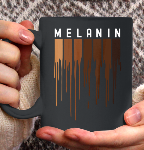 Drippin Melanin T Shirt for Women Pride  Black History Gift Ceramic Mug 11oz