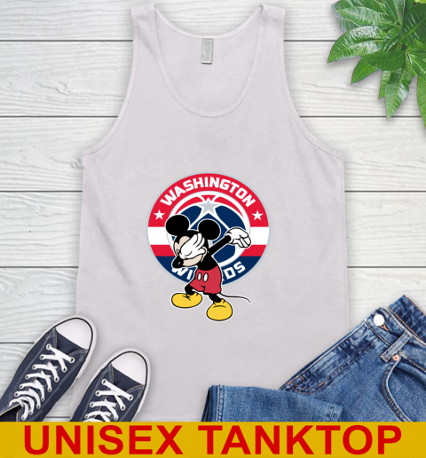 Washington Wizards NBA Basketball Dabbing Mickey Disney Sports Tank Top