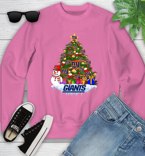 New York Giants Merry Christmas NFL Football Sports Youth Sweatshirt 7