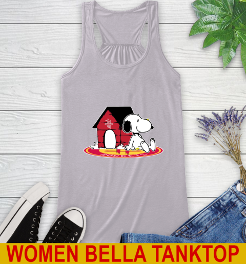 NBA Basketball Houston Rockets Snoopy The Peanuts Movie Shirt Racerback Tank 5