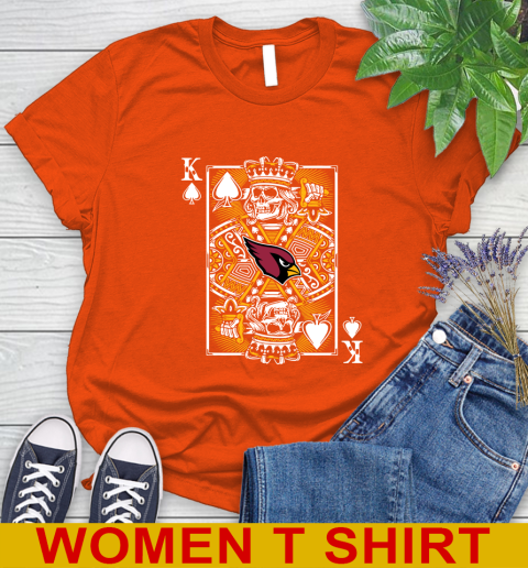 Arizona Cardinals NFL Football The King Of Spades Death Cards Shirt Women's T-Shirt 3