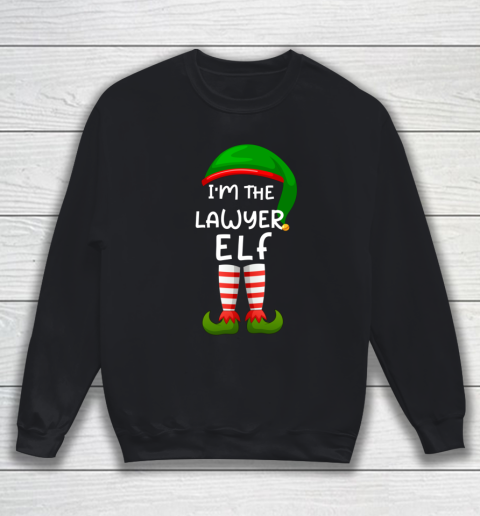 I m The Lawyer Elf Funny Elf Family Matching Christmas Sweatshirt