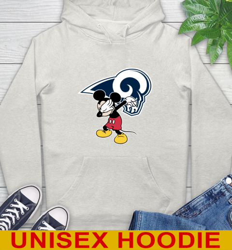 Los Angeles Rams NFL Football Dabbing Mickey Disney Sports Hoodie 12