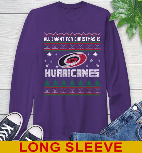 Carolina Hurricanes NHL Hockey All I Want For Christmas Is My Team Sports 59