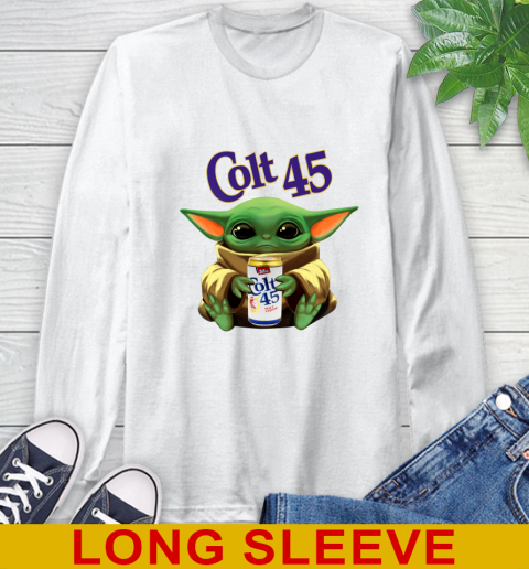 Star Wars Baby Yoda Hugs Colt 45 Beer Shirt 58