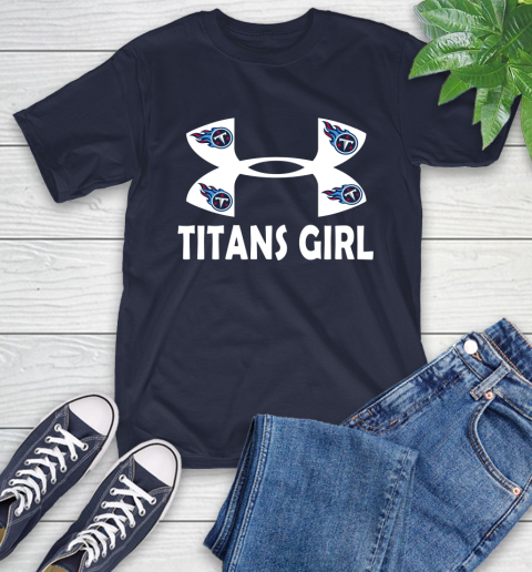 NFL Tennessee Titans Girl Under Armour Football Sports T-Shirt 3