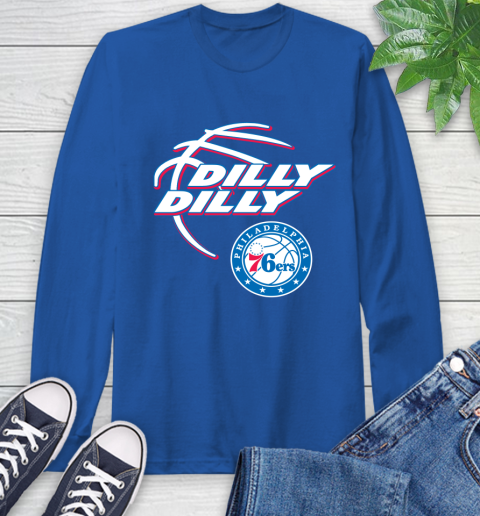 NBA Philadelphia 76ers Dilly Dilly Basketball Sports Long Sleeve T-Shirt 9