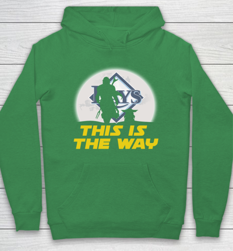 Tampa Bay Rays MLB Baseball Star Wars Yoda And Mandalorian This Is The Way Hoodie 5