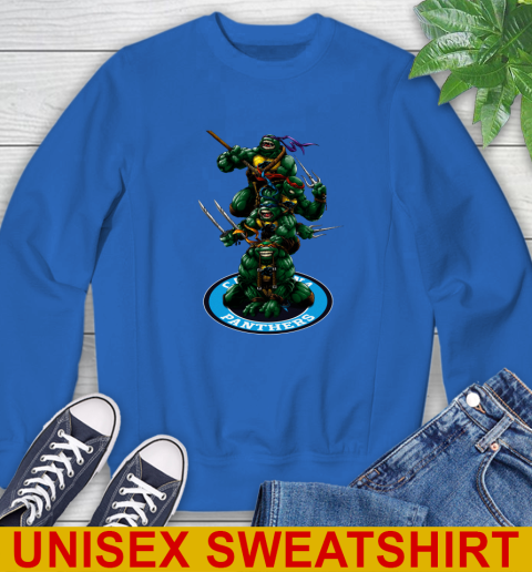 NFL Football Carolina Panthers Teenage Mutant Ninja Turtles Shirt Sweatshirt 9