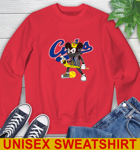 Chicago Cubs MLB Baseball Mickey Peace Sign Sports Sweatshirt 11 Chicago Cubs MLB Baseball Mickey Peace Sign Sports Sweatshirt - Image 11