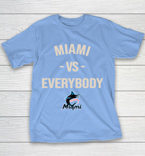 Miami Marlins Vs Everybody Youth T-Shirt 8