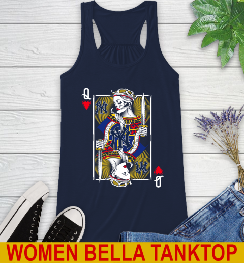 MLB Baseball New York Yankees The Queen Of Hearts Card Shirt Racerback Tank 9