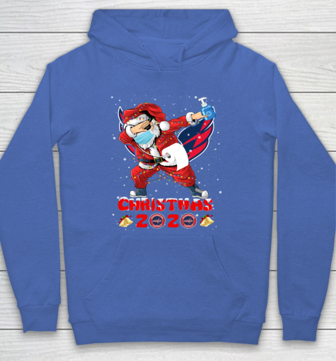 Washington Capitals Funny Santa Claus Dabbing Christmas 2020 NHL Hoodie 6