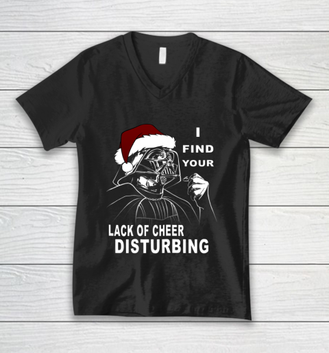 Star Wars Vader Santa Lack Holiday Cheer Christmas V-Neck T-Shirt