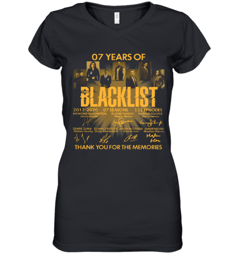 07 Years Of The Blacklist Women's V-Neck T-Shirt