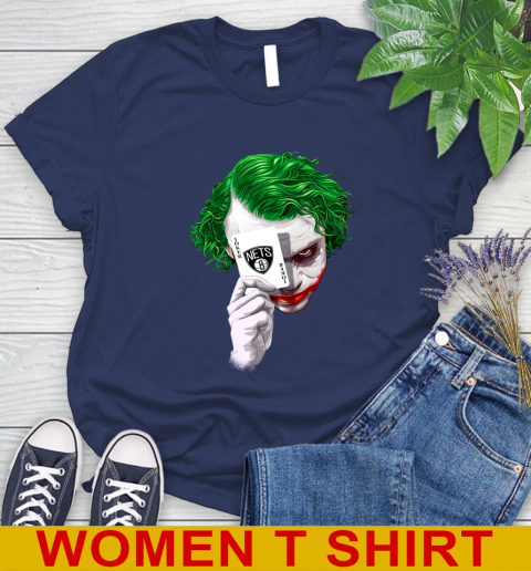 Brooklyn Nets NBA Basketball Joker Card Shirt Women's T-Shirt 12