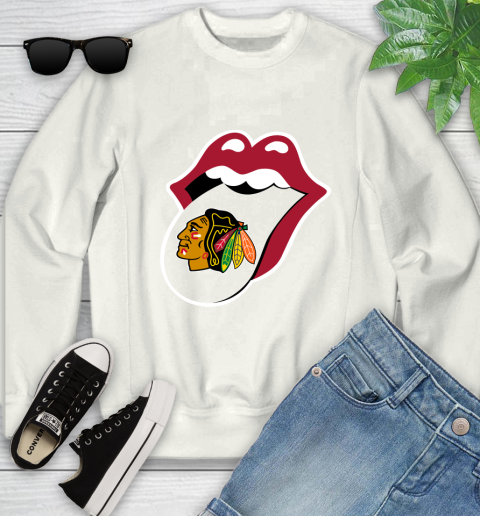 Chicago Blackhawks NHL Hockey Lips I Root For My Team Adoring Fan 115