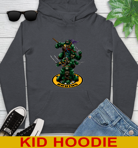 NHL Hockey Boston Bruins Teenage Mutant Ninja Turtles Shirt Youth Hoodie 9