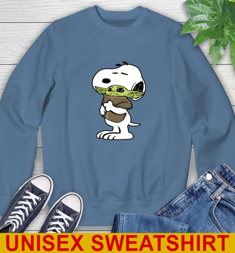 Snoopy Hugging Baby Yoda Shirt 32