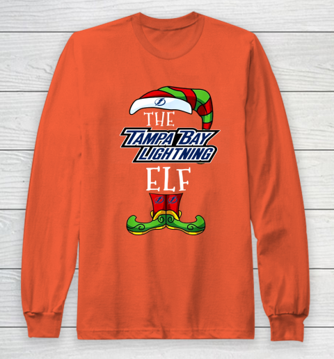 Tampa Bay Lightning Christmas ELF Funny NHL Long Sleeve T-Shirt 3