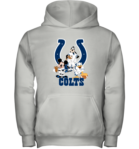 Mickey Donald Goofy The Three Indianapolis Colts Football Youth Hoodie