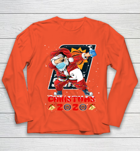 Phoenix Suns Funny Santa Claus Dabbing Christmas 2020 NBA Youth Long Sleeve 3
