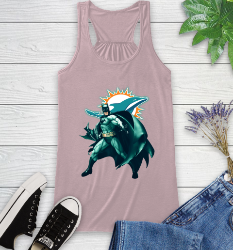 NFL Batman Football Sports Miami Dolphins Racerback Tank 11