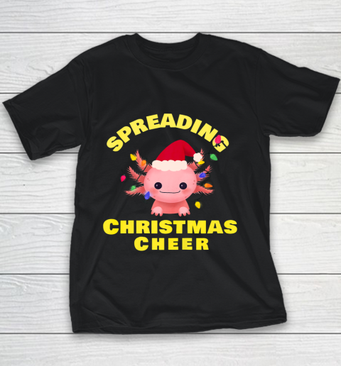 Funny Christmas 2020 Shirt Axolotl Christmas lights Gift Youth T-Shirt