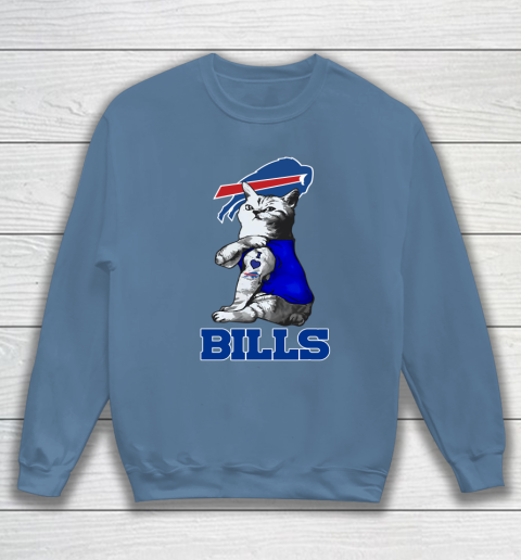 NFL Football My Cat Loves Buffalo Bills Sweatshirt 6