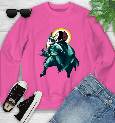 NFL Batman Football Sports Washington Redskins Youth Sweatshirt 7