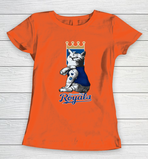 MLB Baseball My Cat Loves Kansas City Royals Women's T-Shirt 3