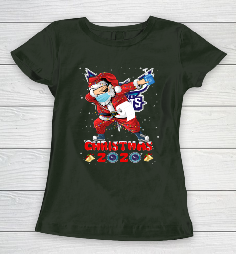 Charlotte Hornets Funny Santa Claus Dabbing Christmas 2020 NBA Women's T-Shirt 4