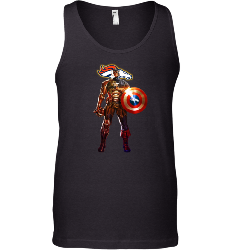 NFL Captain America Denver Broncos Tank Top - Rookbrand