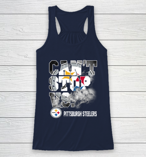 NFL Pittsburgh Steelers Can't Stop Vs Racerback Tank 8