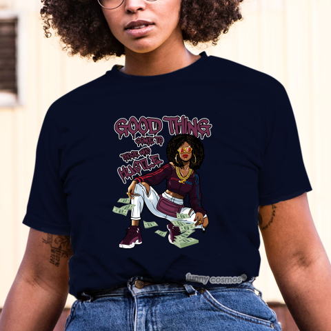 T Shirt To Matching Jordan 12 Bordeaux Hip Hop Tshirts Sneakers Matching For Woman For Girls Good Things Come To Those Who Hustle White Jordan Shirt